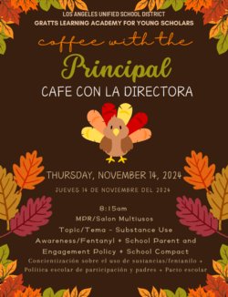 Coffee with the Principal - November 2024